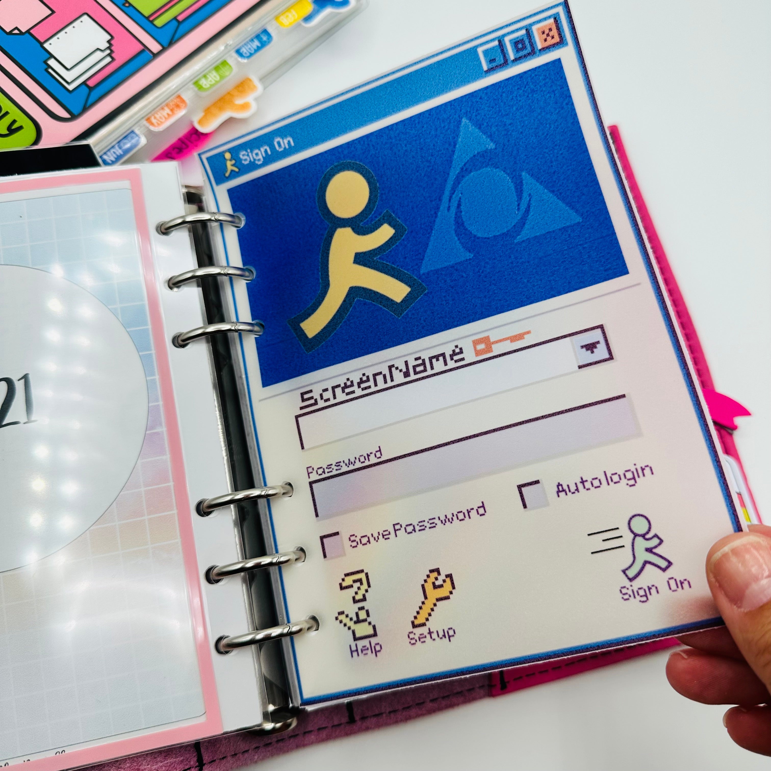 AIM Login Screen Vellum Dashboard – TypeAforAlexa