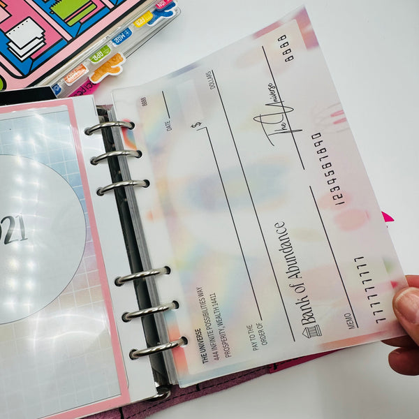 Blank Check Vellum Dashboard