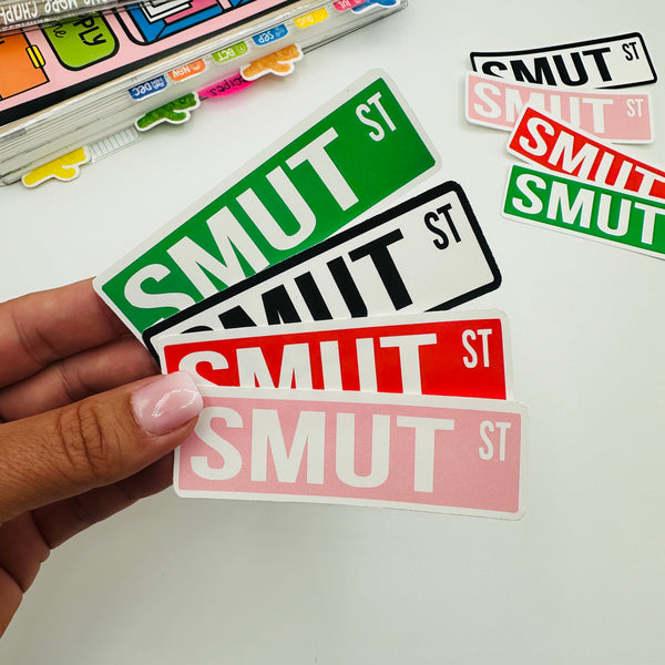 Smut St Vinyl Stickers