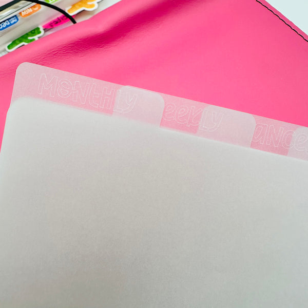 Etched Vellum Dividers