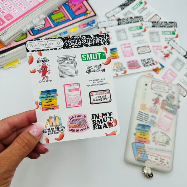 Smut Sticker Sampler Sheet
