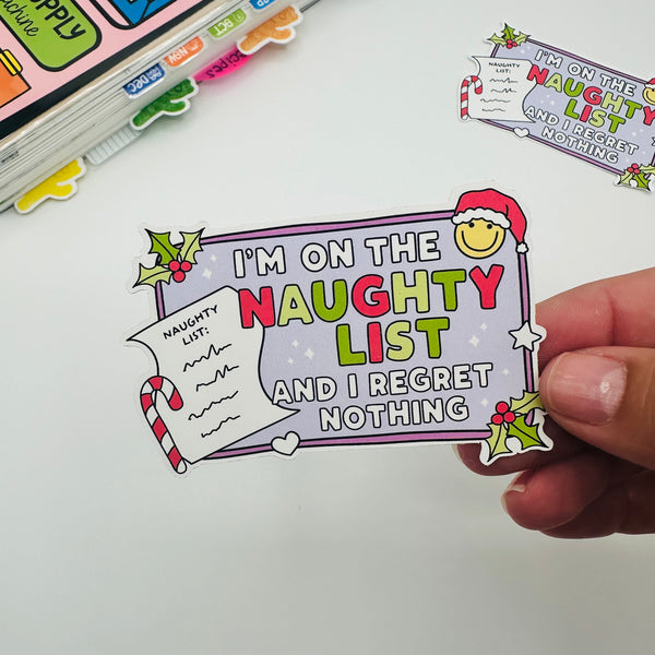 Naughty List Vinyl Stickers