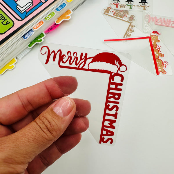 Merry Christmas Corner Tab
