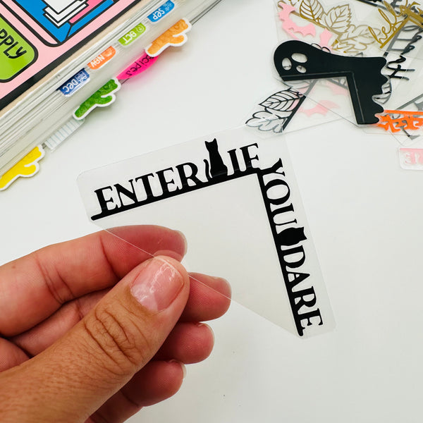 Enter If You Dare Corner Tab
