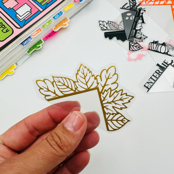 Fall Leaves Corner Tab