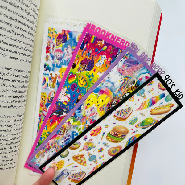 Retro Rainbow Custom Bookmarks