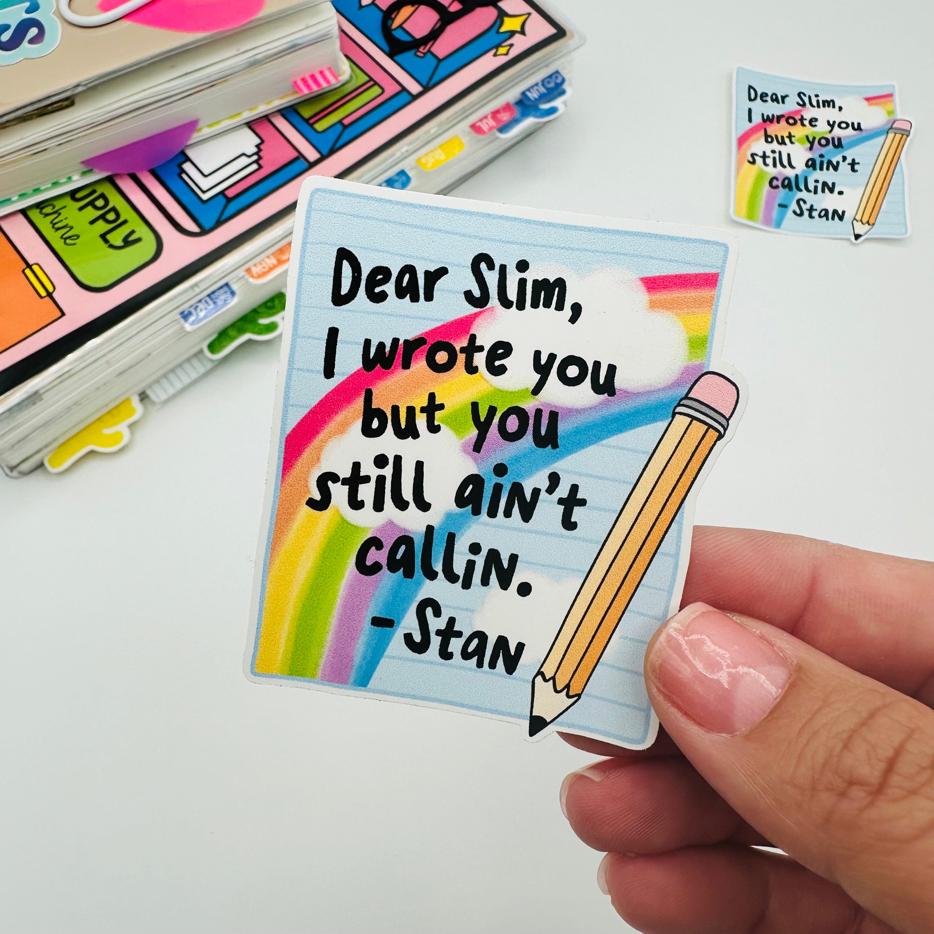 Dear Slim Vinyl Sticker – TypeAforAlexa