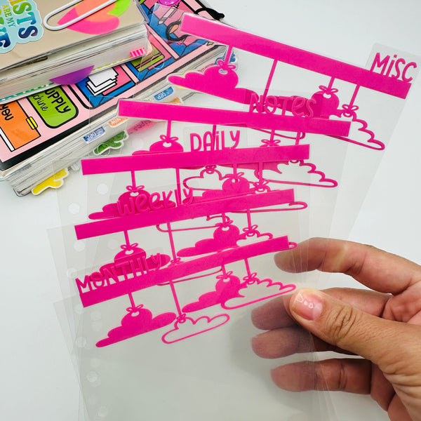 Hanging Cloud Dividers - TOP TABS