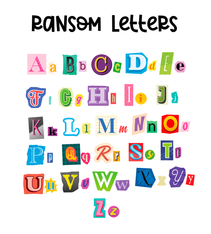 Cute Ransom Font Custom Ransom Font Vinyl Sticker – TypeAforAlexa
