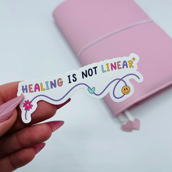 Healing Is Not Linear Vinyl Sticker
