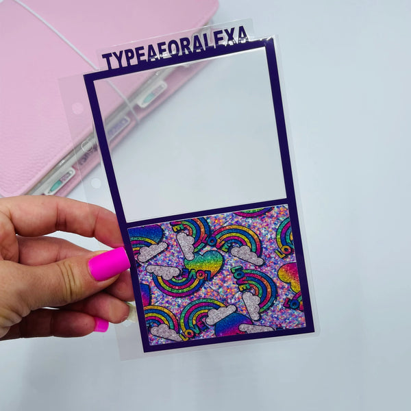 Sparkly Retro Pattern Pocket Dash for Notebook Planners