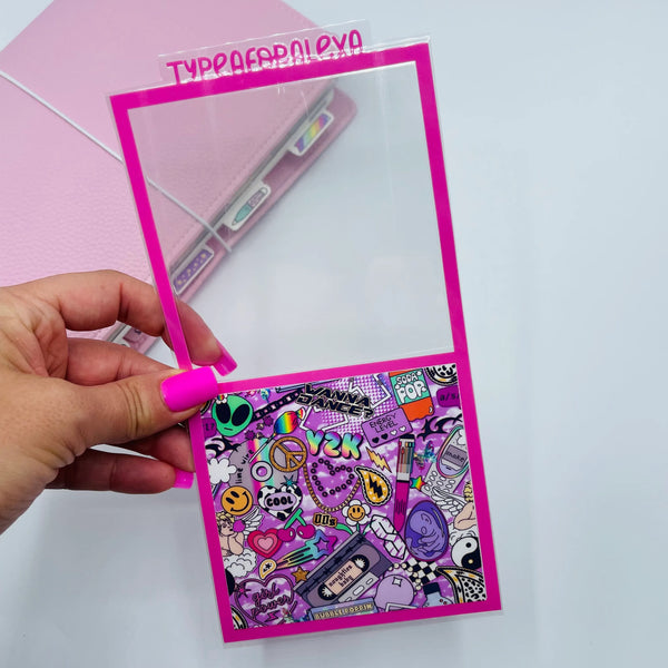 Y2K Retro Pattern Pocket Dash for Ring Planners