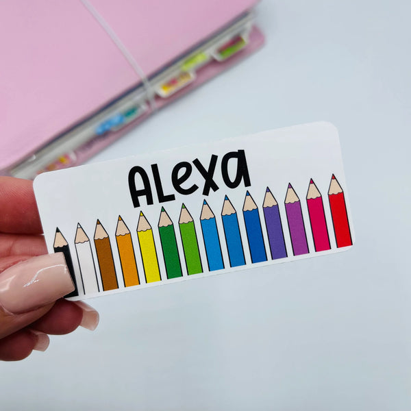 Custom Colored Pencil Vinyl Sticker